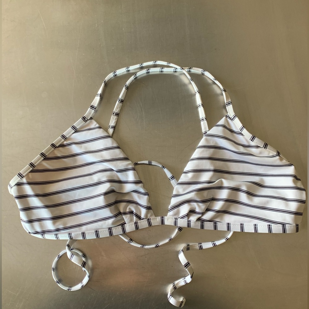 Patagonia striped women’s tie-back bikini top